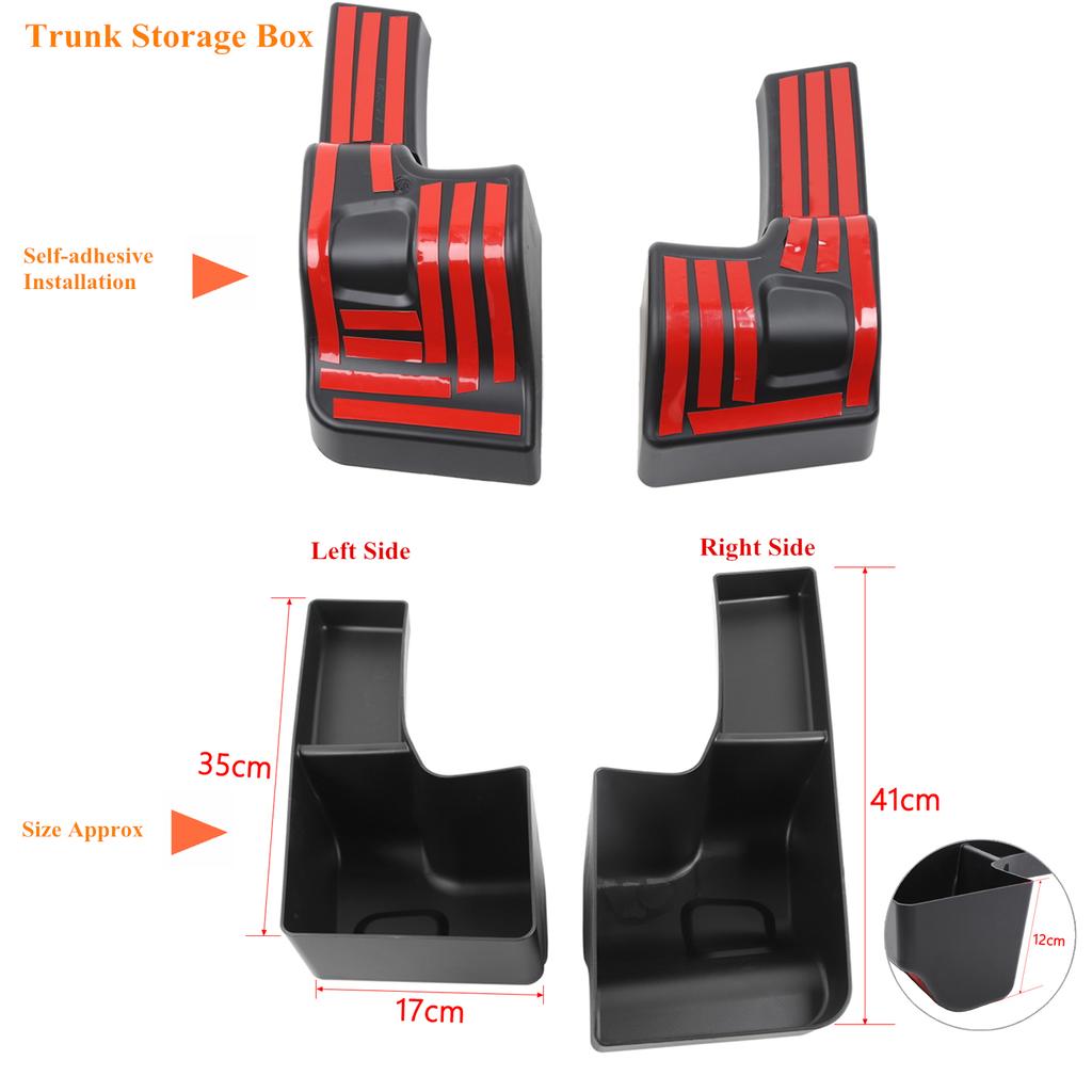 Органайзеры для хранения в багажнике автомобиля для Jeep Wrangler JL Rubicon Sahara 2018-2022, 4 двери, для уборки салона