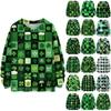 Улица. Свитшоты ко Дню Святого Патрика для детей, вязаные свитера для мальчиков и девочек, симпатичные рубашки, осенние свитера с круглым вырезом, топы