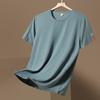 Мужская летняя футболка с короткими рукавами, быстросохнущая футболка с круглым вырезом Ice Silk, универсальная спортивная футболка для отдыха, бег, мужская одежда для активного отдыха, быстросохнущая