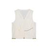 Champion All-Weather Series Solid Color Zipper Sleeveless Woven Vest Unisex Vest Cloud-White 172420602-1