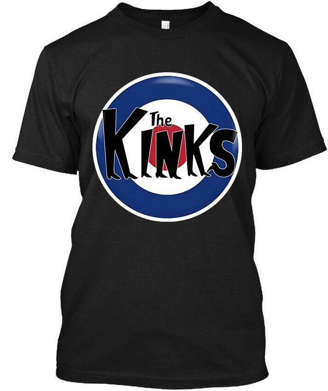 Ограниченная Новая Популярная The Kinks Английская Музыка Ретро Графика Классическая Унисекс Футболка Графическая Футболка