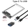 Xiaomi Корпус для 2,5-дюймового HDD SATA USB3.1 Мобильные корпуса для жестких дисков для SSD Внешнее хранилище HDD 5 Гбит/с 4 ТБ SSD-бокс Корпус Sata на USB 3.0