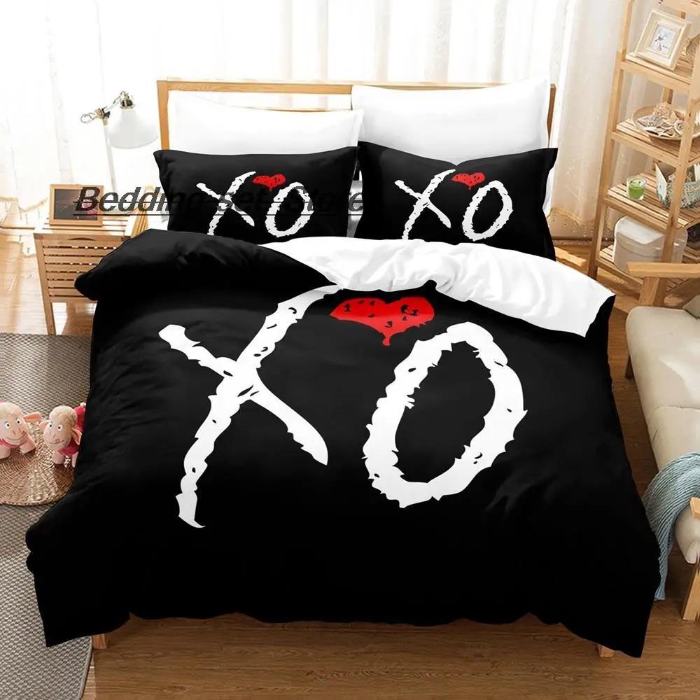 3D Принт XO The Weeknd Комплект постельного белья Односпальный Twin Full Queen King Размер Постельное одеяло Пододеяльник Взрослый Детская спальня Комплекты пододеяльников