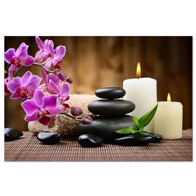 Дзен Спа Натюрморт Холст Настенное Искусство Фотографии для Спальни Принт Искусство Холст Постер для Украшения Гостиной Домашний Настенный Декор Картина