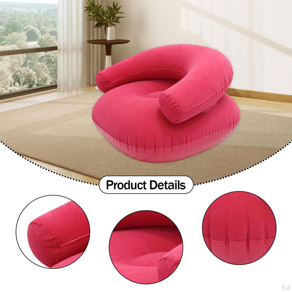 Компактное надувное кресло-шезлонг, Универсальный шезлонг для сада, путешествий и дома