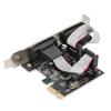 PCI E PCI Express к Двойной Последовательный DB9 RS232 2-портовый Карта Адаптера Контроллера