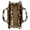 COACH Cargo 20 leopard print Tote bag Tote bag shopping bag shoulder bag fabric crossbody handbag small size women's beige and black