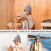 Anti Heat Sauna Hat Thicken Wool Felt Shower Cap Hair Turban Quickly Towel Drying Hats Sauna Bathroom Accessories