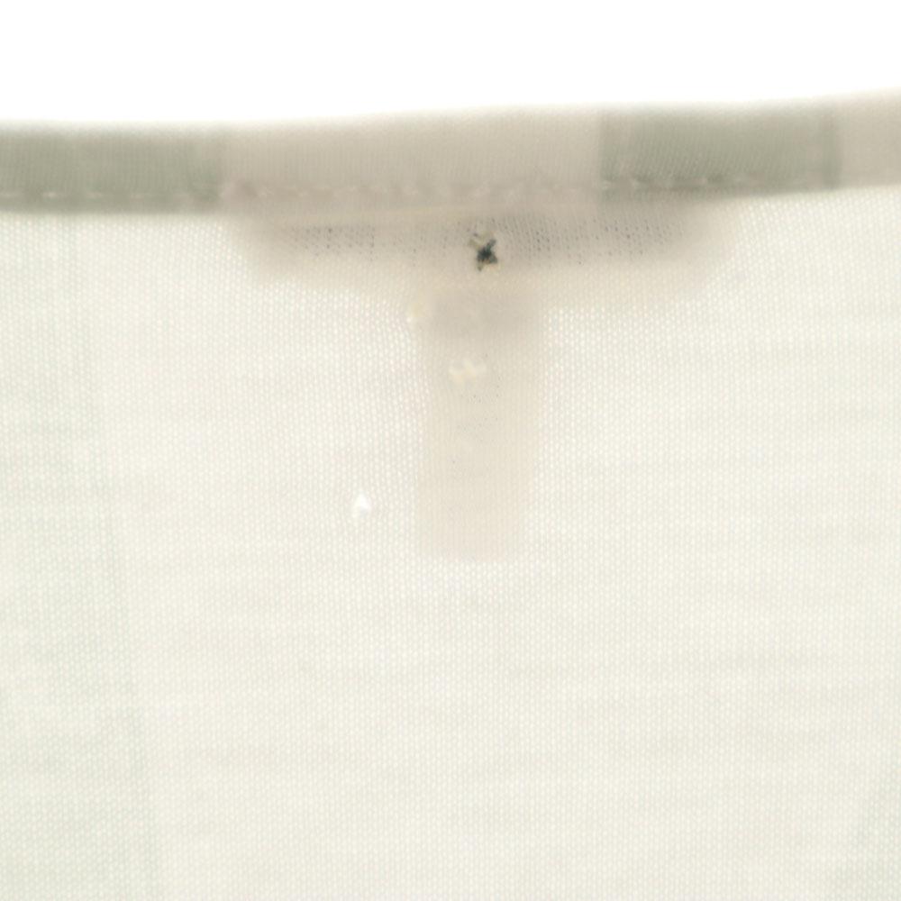 Hermes Made In Italy Long Sleeve V Neck Cut M White Women Used