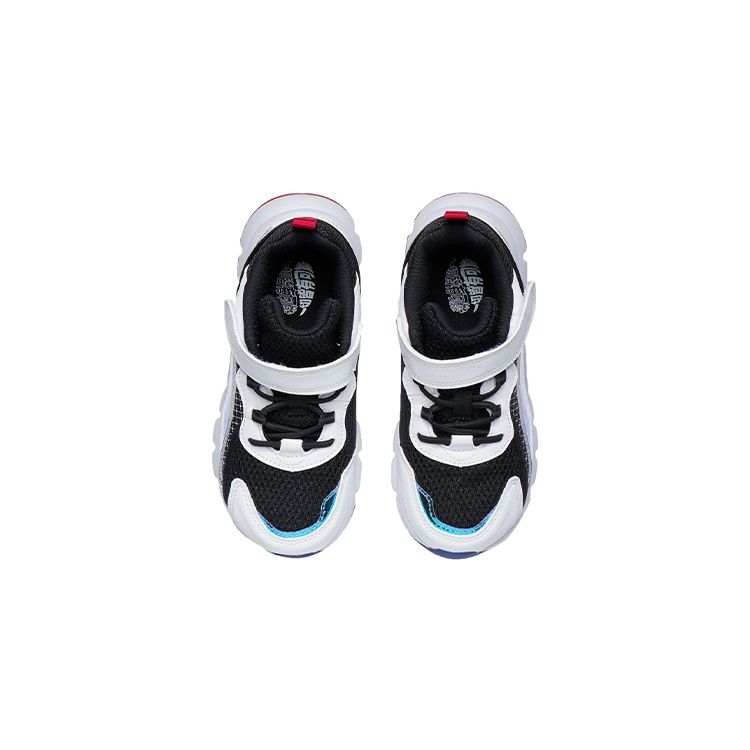 Li Ning Kids Aurora Wind V2 Velcro Comfortable Trendy Non-Slip Shock Absorbing Wear-Resistant Rebound Breathable Sports Casual Shoes YKNR096-1