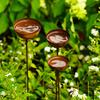 3 шт. Садовый колышек Погодный металлический садовый колышек Многофункциональная поилка для птиц для сада во дворе патио Декор