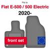 Car Floor Mats Front For: Fiat E-500 / 500 Electric Hatchback (2020-)