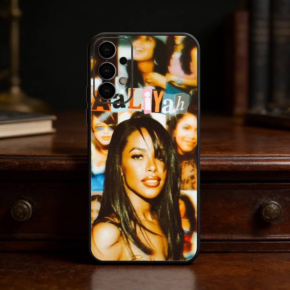 Чехол для телефона в стиле хип-хоп с изображением певицы A-Aaliyah для Samsung S25,24,23,22,30,21,10,9,Ultra,Plus,Lite Мягкий черный чехол