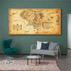 Middle-earth Movie Map Canvas Painting Posters Retro Style Wall Art Hd Pictures Living Room Bedroom Home Bar Restaurant Decor