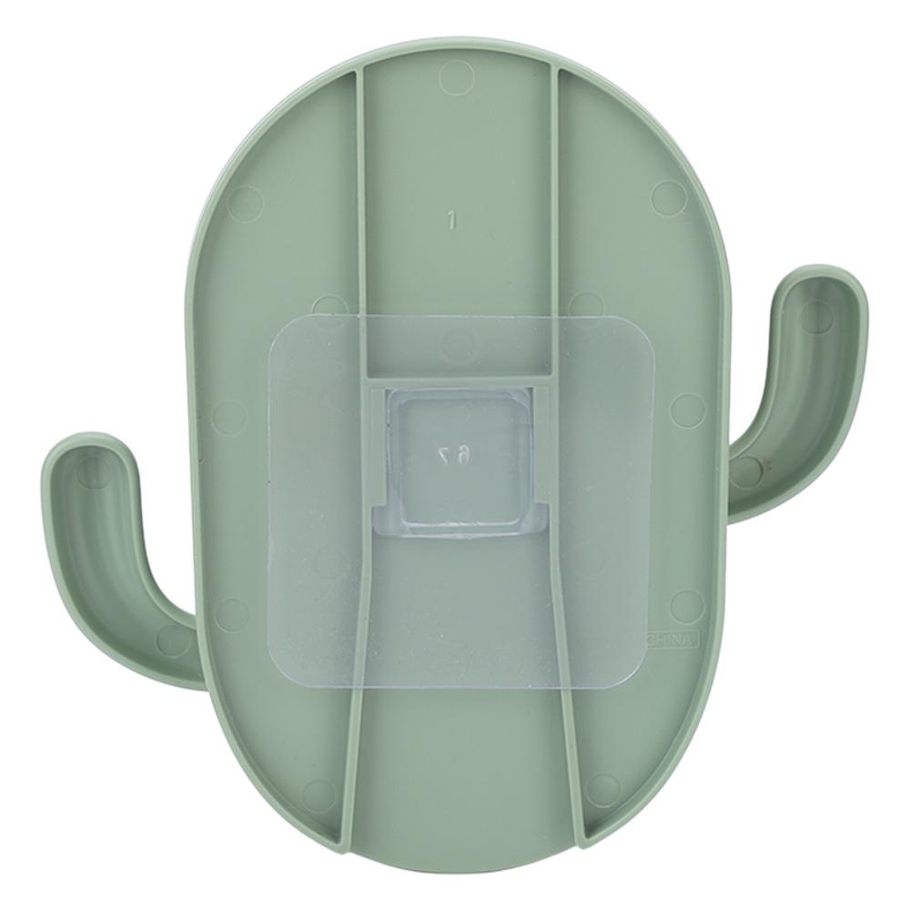 Wall Mounted Toothbrush Storage Rack Green Comb Storage Holder Wall Mounted Storage Box  For Home