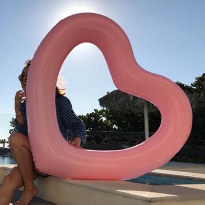 Европейский и американский надувной круг для плавания Love: Очень большой, утолщенный, плавающий слой
