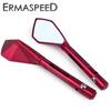 CNC Aluminum Motorcycle Rearview Mirrors Universal 8mm 10mm Motorbike Rear View Side Mirror for Scooter E-Bike Electric