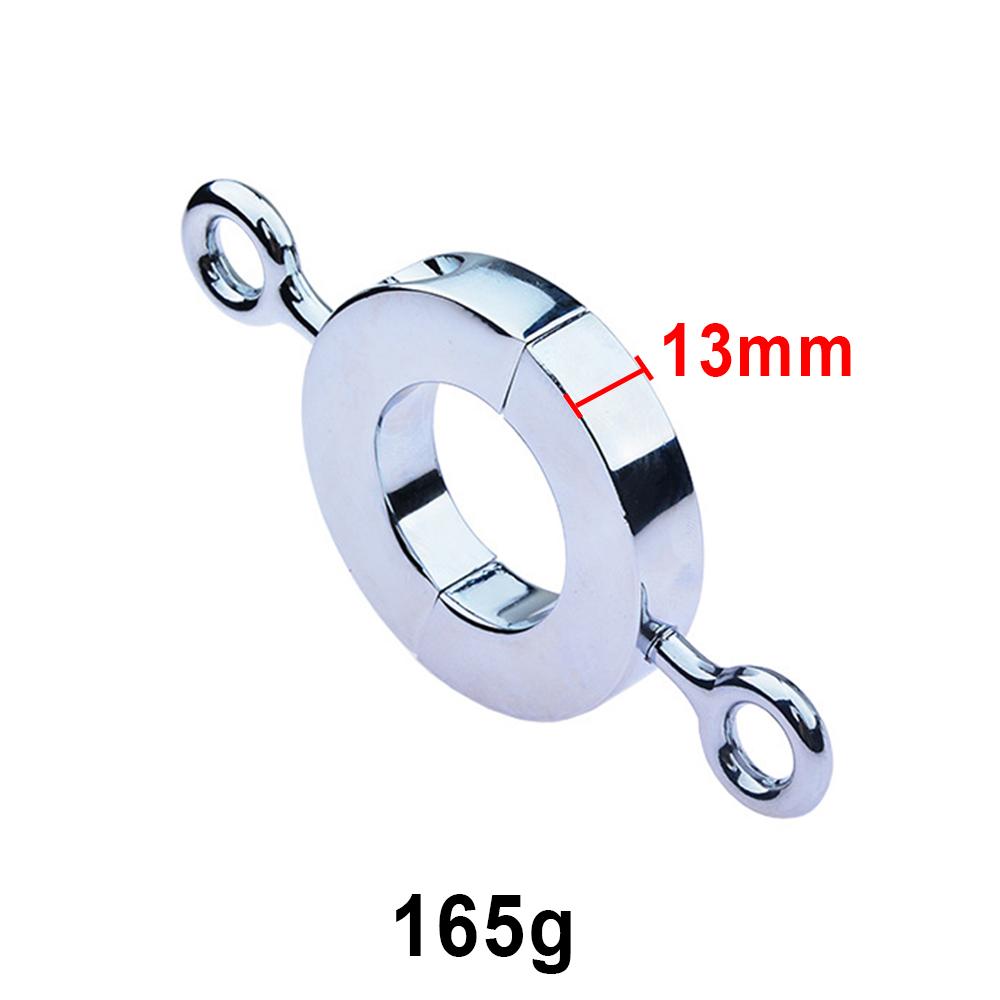 Testicle Clamp  Heavy Duty Chastity Cock Ring Sex Toys Male Penis Ring Stretcher Scrotum Stimulation Lock Training Device Metal