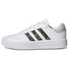 Court Platform White Linen Green Women Sneakers Cloud-White HP9434