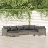 VidaXL Garden Lounge Set with Cushions 7 Pcs, Patio Furniture Set, Outdoor Furniture, Patio Sofa, Modern, 3187296