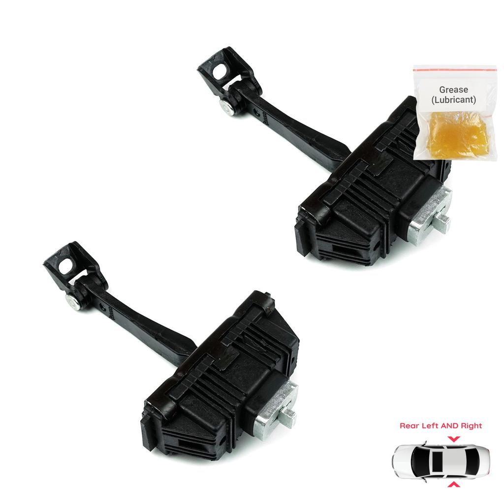 EDP1076-1 2 Pieces Rear Left AND Right Door Hinge Brake Stop Check Strap Limiter Protection Lever Arm for BMW X5 E53 1999-2006 5122840256