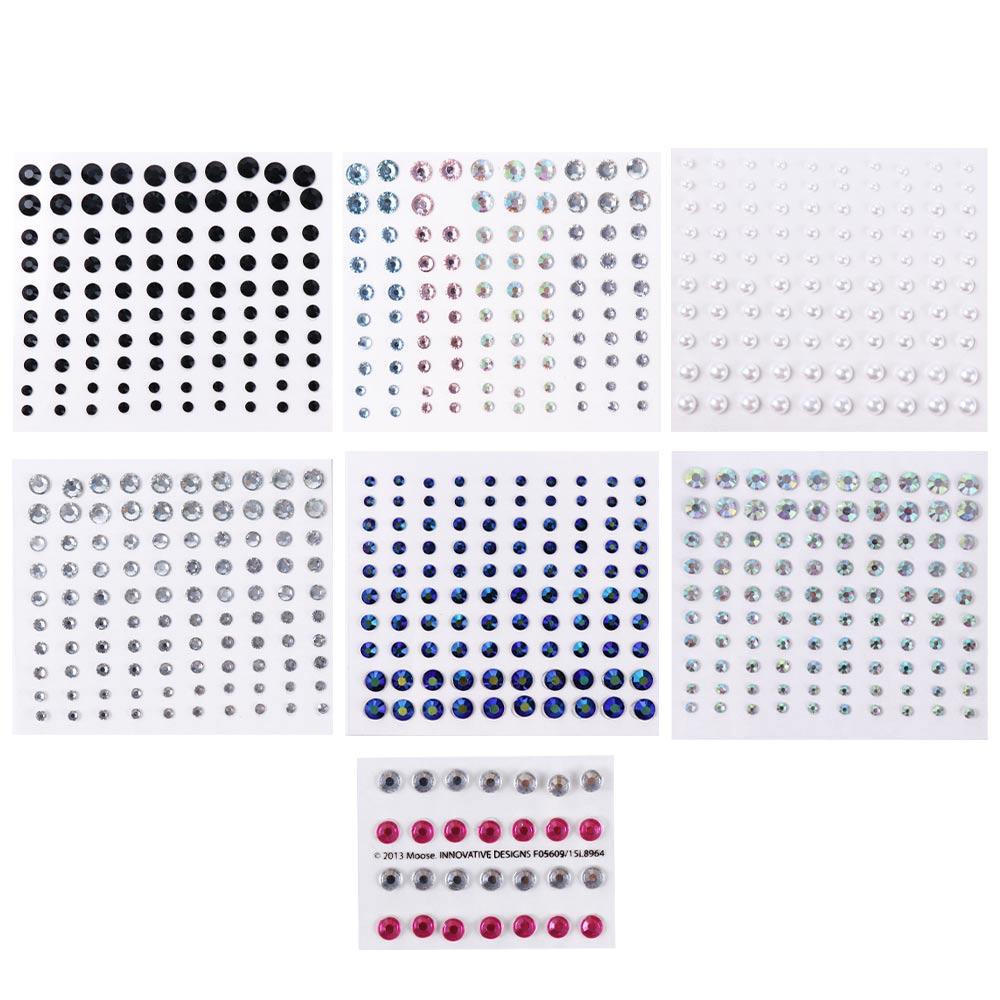 Жемчуг Фестивальный Макияж Украшение Лицо Тело Цветные Ювелирные Наклейки Наклейки со Стразами