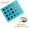 LIR2016 3.6V Rechargeable Button Battery - Replaces CR2016 for Car Keys, Rechargeable Up To 500 Times