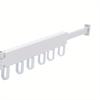 Tri-Fold Space Aluminum Wall-Mounted Drying Rack – 110 lbs Load Capacity with 18 Hooks & Telescopic Hidden Rod – White