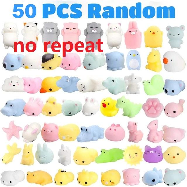 50-5 шт. Kawaii Squishies Mochi Anima мягкие игрушки для детей антистрессовый мяч сжимать вечерние сувениры игрушки для снятия стресса на день рождения