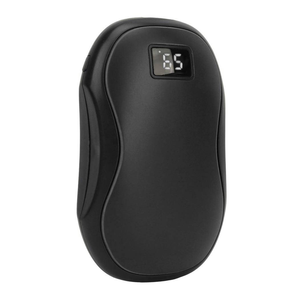 Электрическая грелка для рук Перезаряжаемый павербанк Двусторонняя нагревательная панель Дисплей 6000 мАч Карманный размер Рука