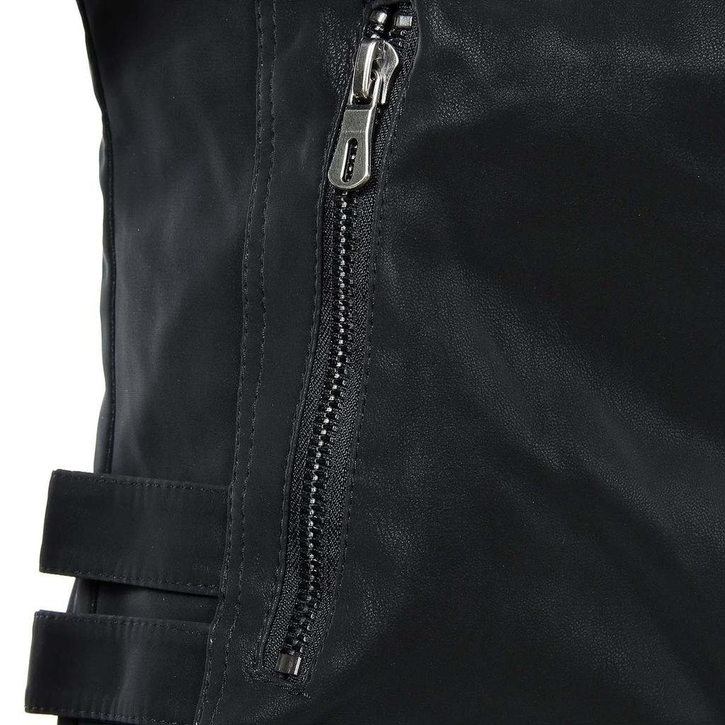 Осень-зима мужские кожаные куртки мотоциклетная куртка из искусственной кожи мужские байкерские кожаные пальто мужская брендовая одежда европейского размера