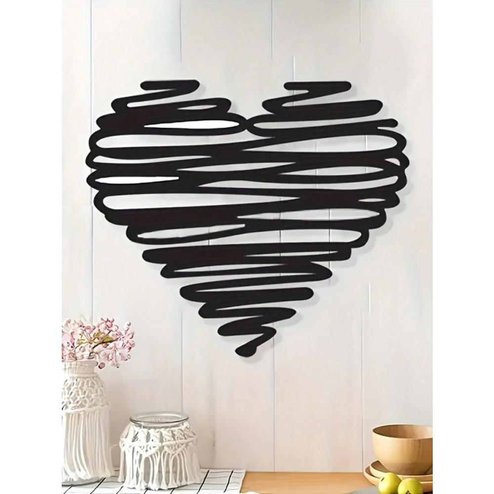 Heart Shaped Wall Art Iron Love Decoration For Home Wedding Living Room
