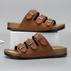 Сандалии на плоской подошве Мужские сандалии Кожаные мужские тапочки для мужчин Мужские повседневные сандалии Мужская обувь Высококачественная обувь Тапочки