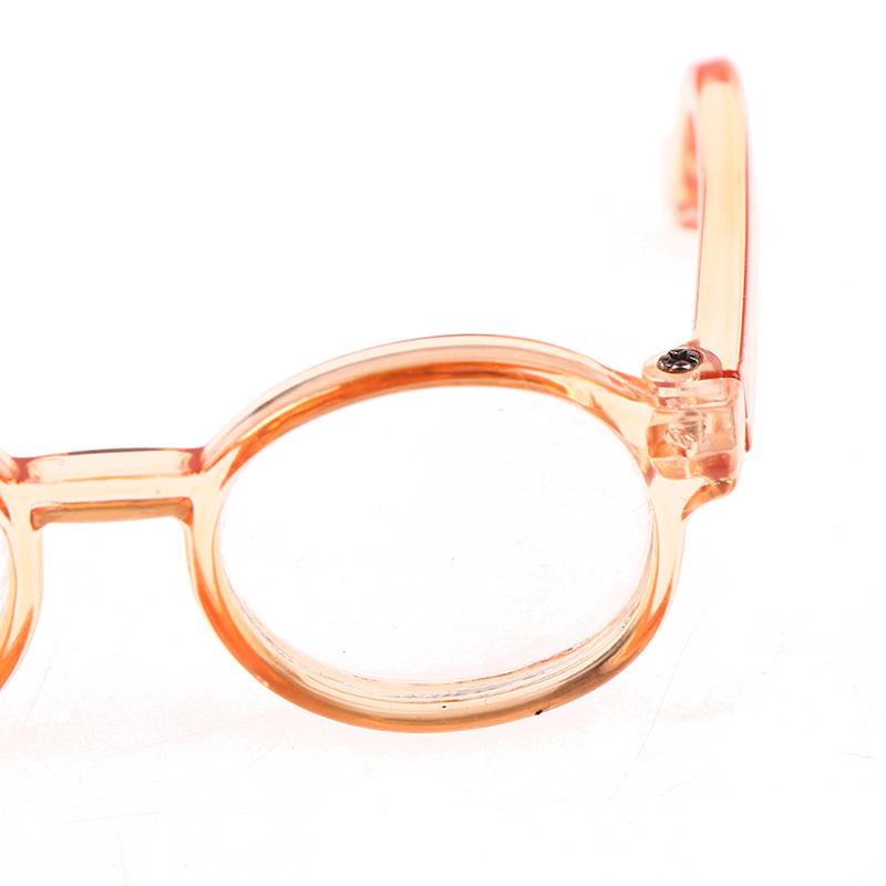 Plush Doll Glasses Accessory Round Frame 6.5/9.5Cm Eyewear Clear Lens