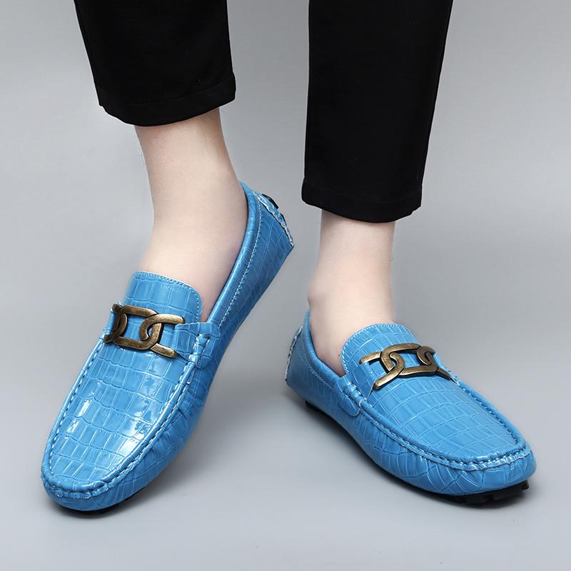 Женские удобные туфли на плоской подошве, мужские мокасины, лоферы, туфли для вождения, повседневные, без застежек, унисекс, большие размеры, фиолетовые, черные, зеленые, синие, кожаные туфли