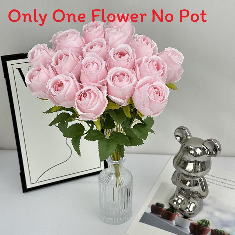 Цветок Роза Элегантный С Шелковистой Текстурой Для Свадебной Фотографии Декор Дом