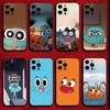 Чехол для телефона 'Удивительный мир Гамбола' для iPhone 16,15,14,13,12,11,Pro,X,XS,Max,XR,Plus,Mini Мягкий черный чехол