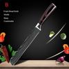 7-piece Laser Damascus Pattern Chef's Knife Sharp Santoku Meat Cleaver Slicing Utility Knife Tool