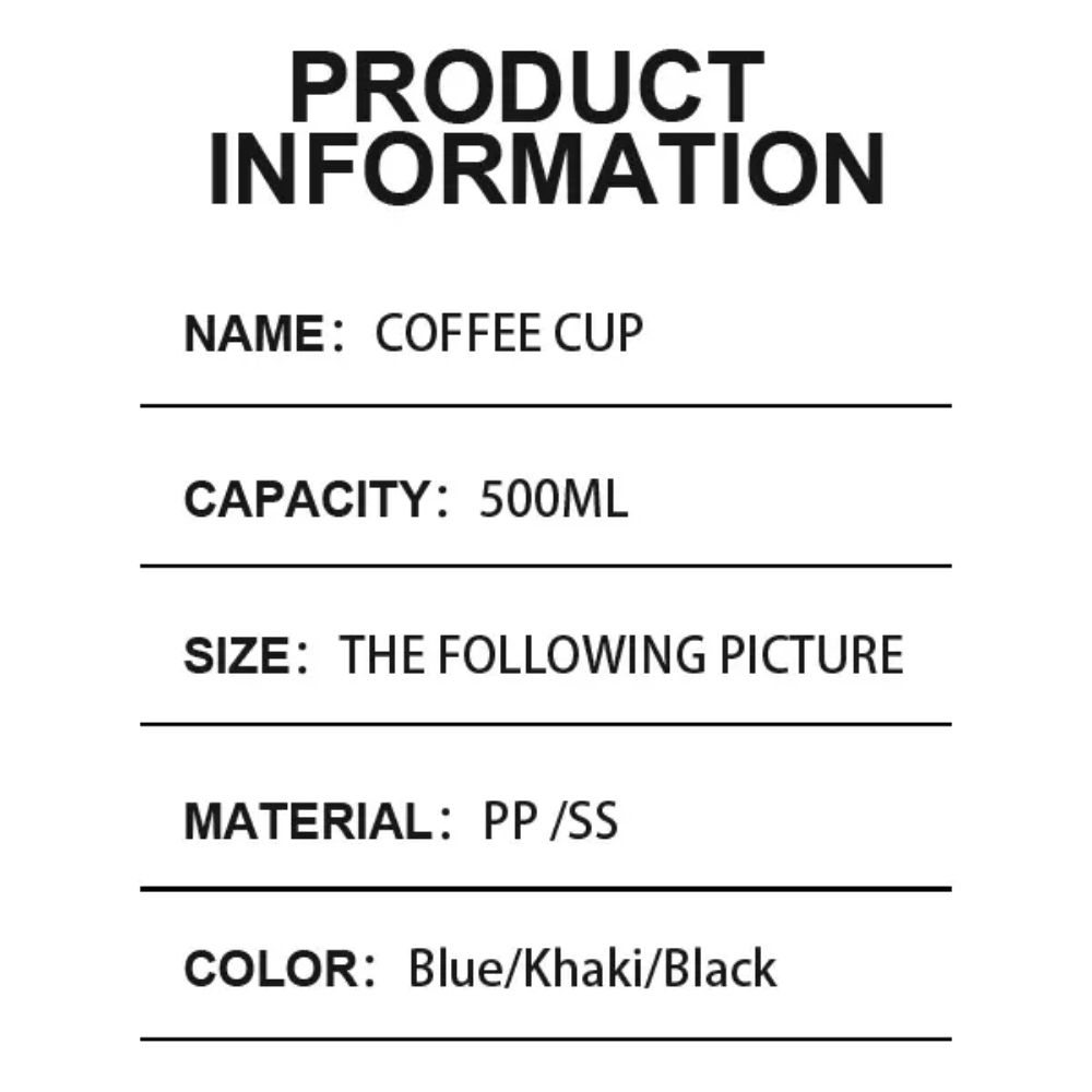 С крышкой термокружка 500 мл чашка для воды портативная кофейная кружка теплоизоляция