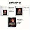 Asian horror movie 2D Flat Pattern Flannel Blanket High quality All Seasons Warmth and Comfort Perfect for Christmas Gifts.