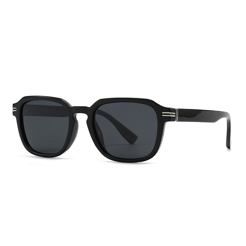 Ins Popular Fashion High Quality Polarized Sunglasses Women Shades UV400 Retro Men Square Trending Rivets Sun Glasses
