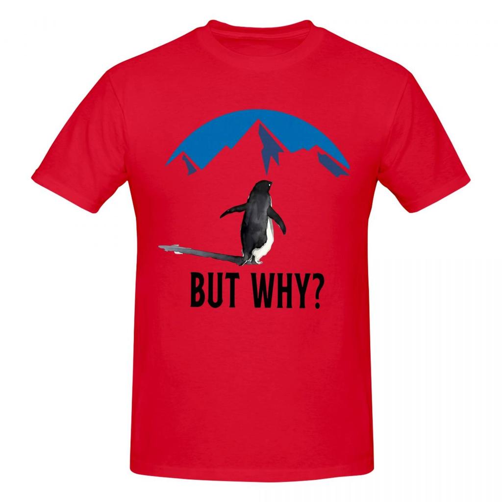 Unisex Nihilist Penguin But Why Arctic Snow Meme Philosophy Funny T Shirt Streetwear Cotton Tee Shirt