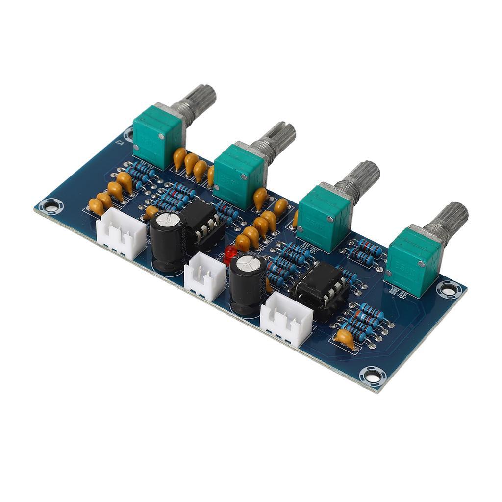 Preamp Tone Board Dual Channel High Mid Bass Adjustment Dual Core NE5532 Chip Volume Tone Control