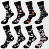8 Pairs of New Men's Socks Plus Size Cotton Halloween Tube Sock Thanksgiving Women's Socks