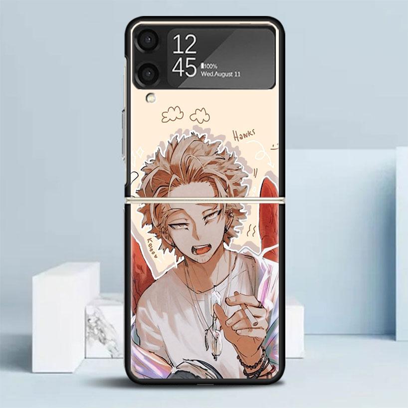 Чехол для телефона Hawks MHA My Hero A-Academy для Samsung Galaxy Z Flip7 Flip6 5G Flip5 Flip4 Flip3 ZFlip 7 6 3 4 5 Ударопрочный задний чехол