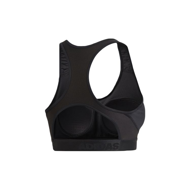 Adidas Спортивный бюстгальтер для фитнеса и тренировок, женское нижнее белье, черный CD9718