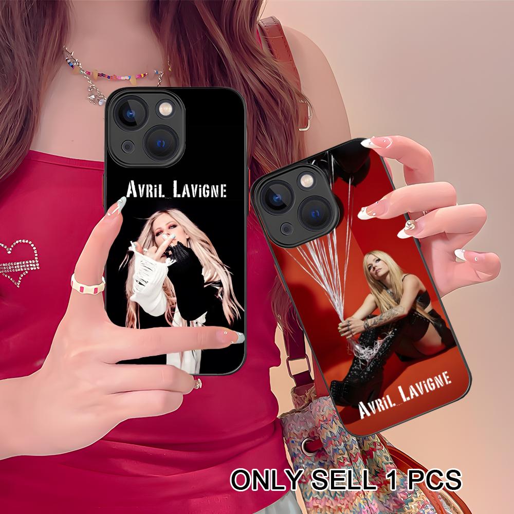 Силиконовый чехол для мобильного телефона Avril Lavigne для iPhone 17 16 15 14 13 12 11 X XR XS Air Pro Max Plus Mini Цветная обложка
