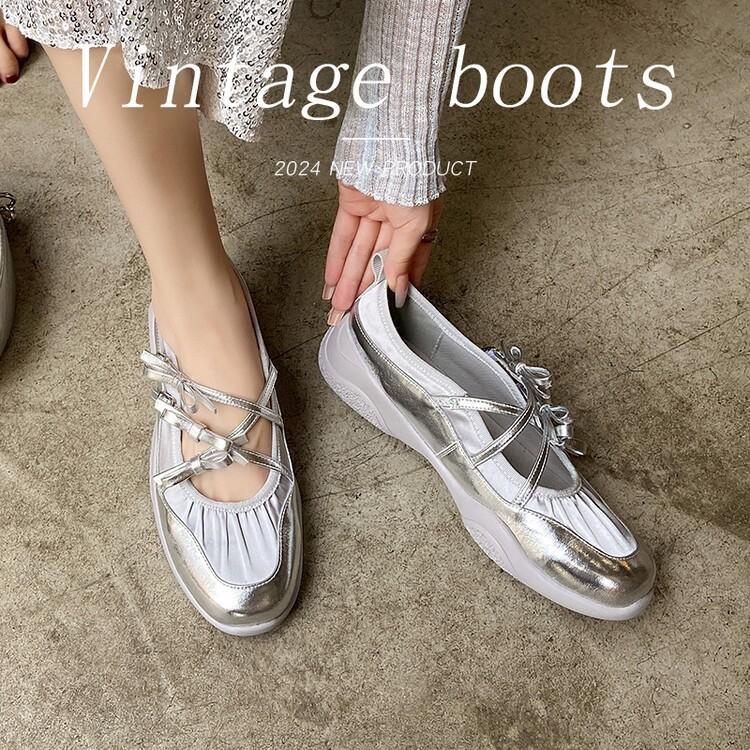 Первый слой коровьей кожи~ Балетки 2025 лето полностью кожаные 4 см повседневная спортивная обувь женская четырехсезонная