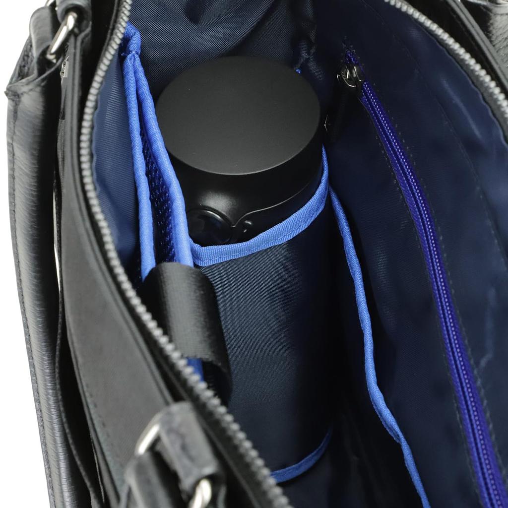 Lanvin en Bleu представляет двухстороннюю горизонтальную сумку-тоут, совместимую с 13,3-дюймовым ноутбуком, №. 513712 Черный