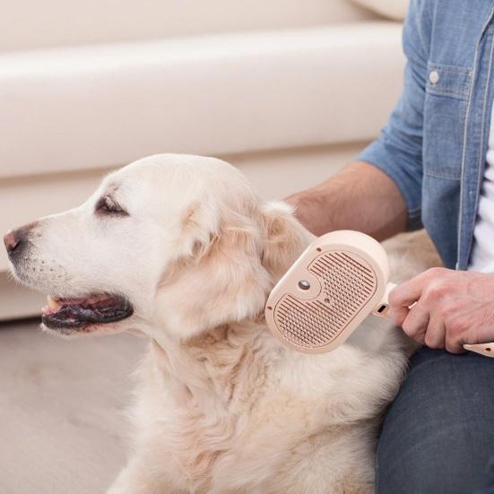 Паровая щетка для кошек, перезаряжаемая 3-в-1, самоочищающаяся паровая щетка для домашних животных